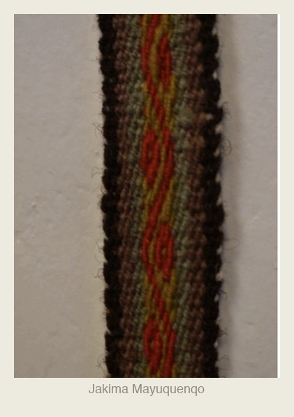 Jakima Mayuquenqo — advanced weaving pattern by Robert Singona Pumacahua, Chinchero, Peru